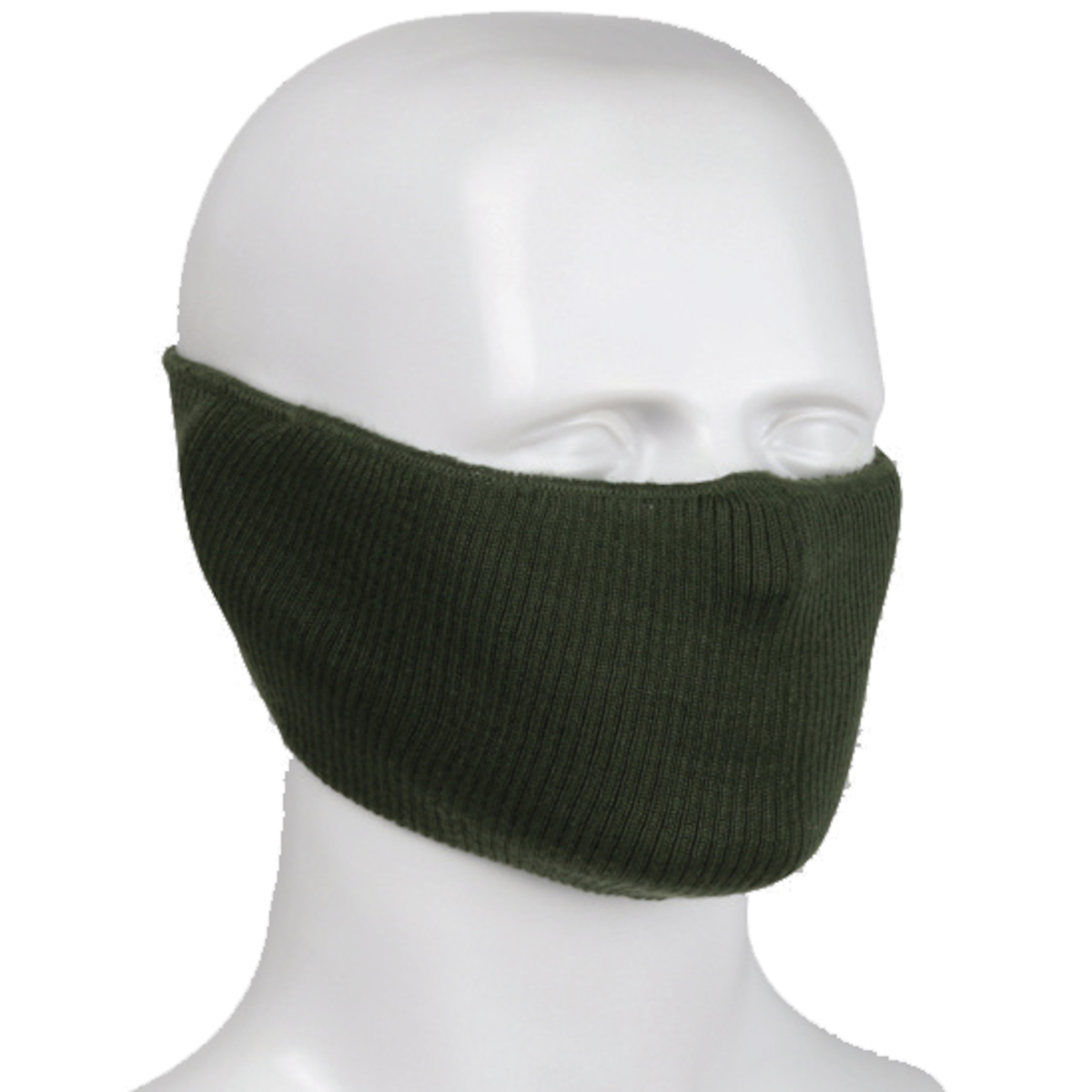 100% POLYESTER 2-PLY 2X1 RIBBED KNIT FACE COVER